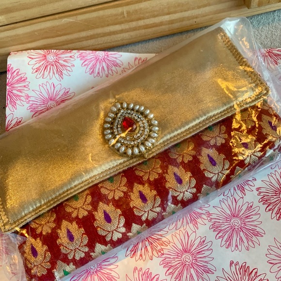 Bejeweled Pouch Makeup Jewelry Bag - Picture 3 of 12